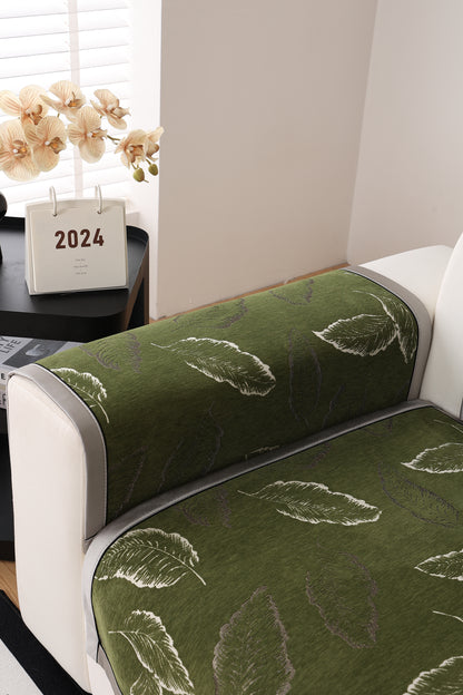 Solid-Color Fluffy Thickened Couch Cover for Sofa Decor Qian ye